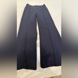 SPANX Wide Leg Navy Crease Front Pants